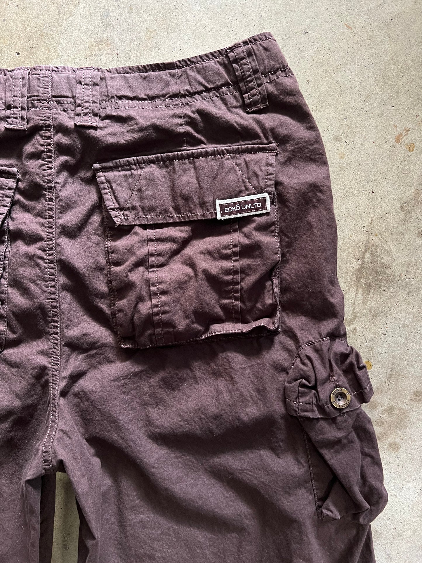 ECKO Unltd Brown Cargo Shorts - 34