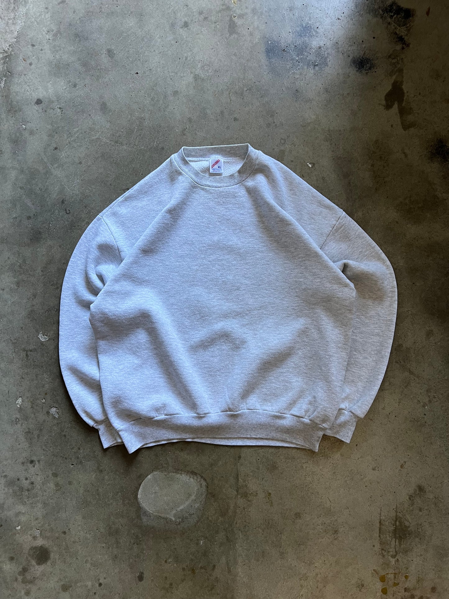 Jerzees Grey Blank Crewneck - XL