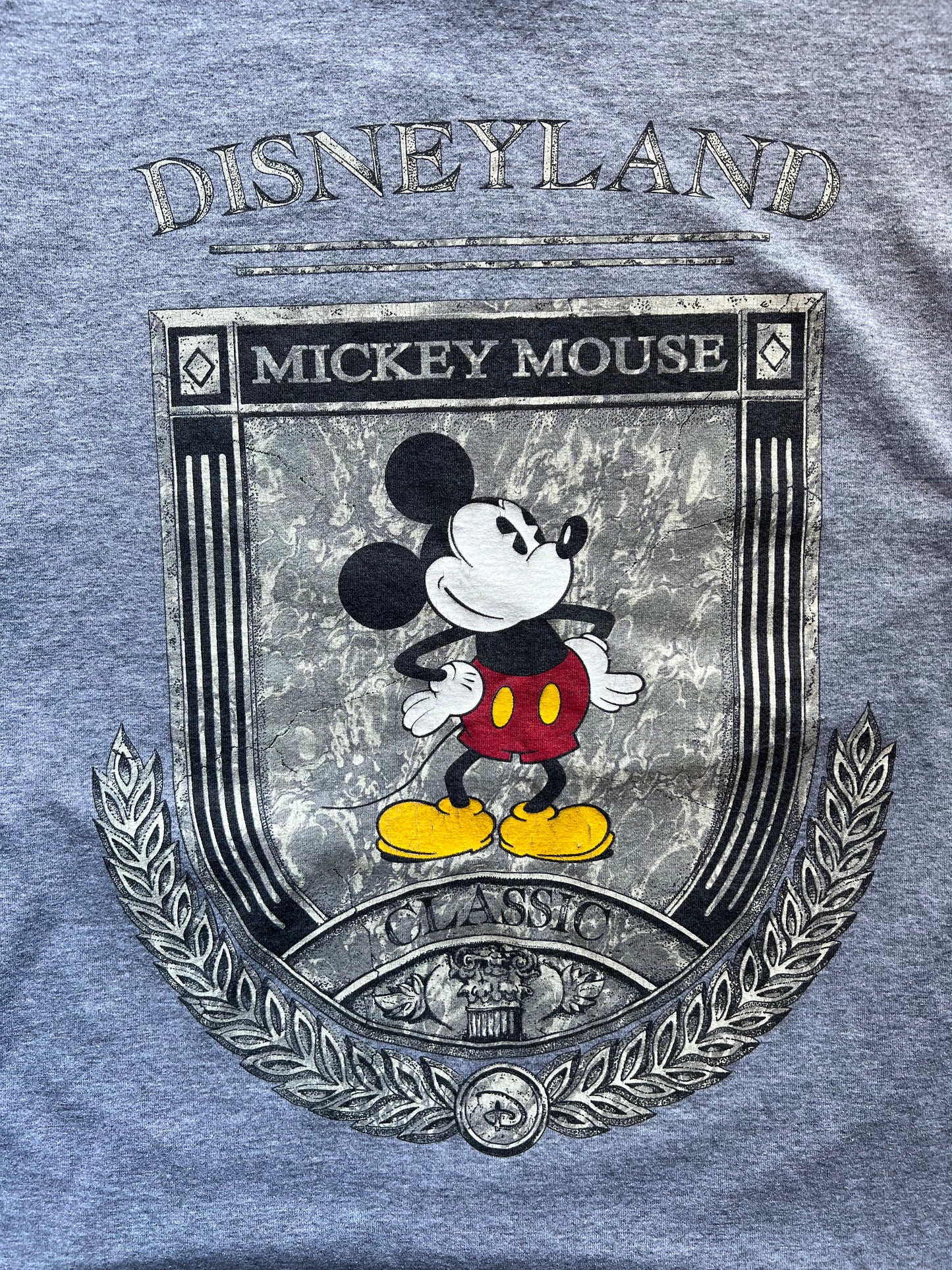 Disneyland Mickey Mouse Classic Grey Tee - L