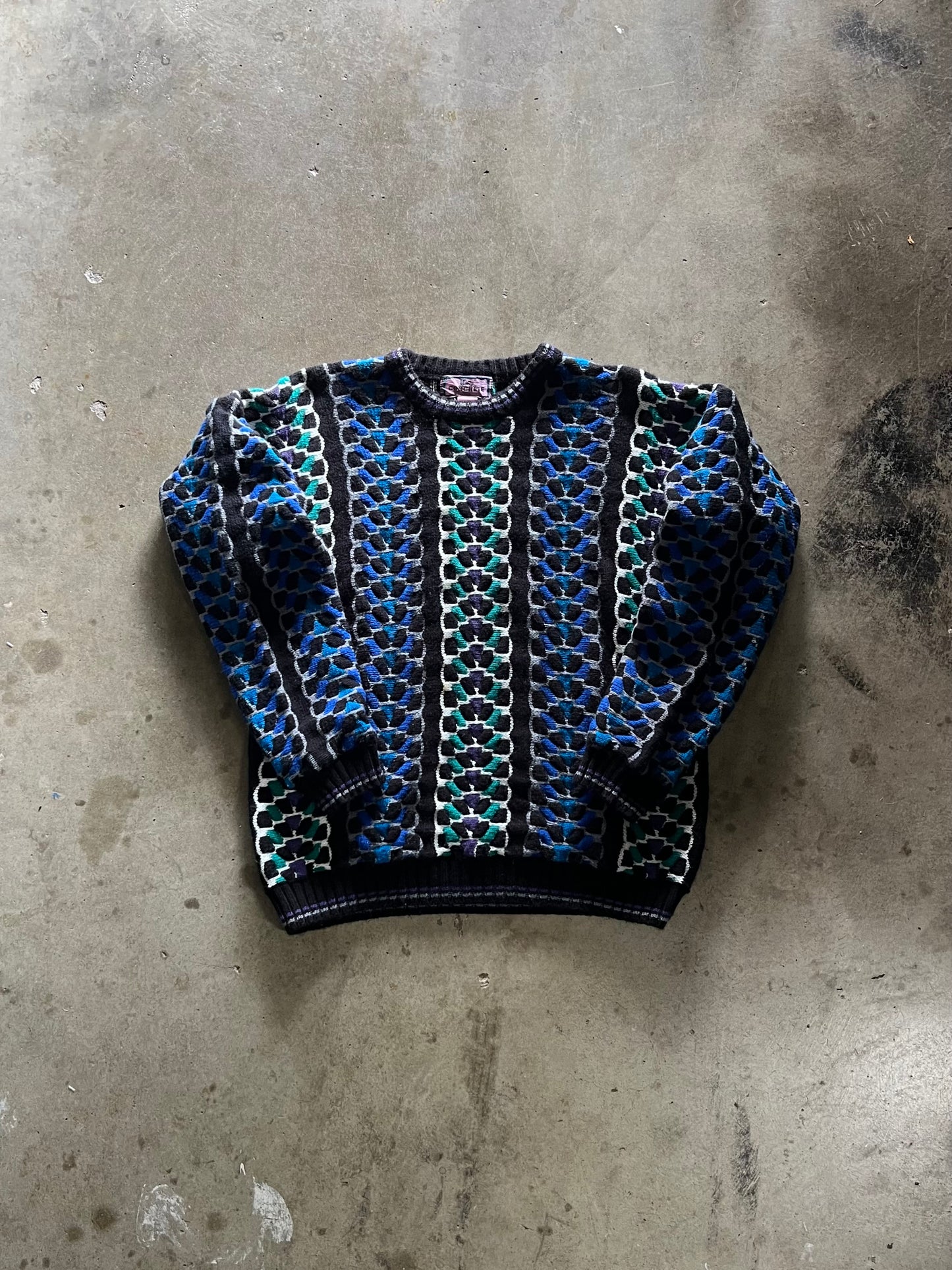 Concrete Coogi Style Sweater - M