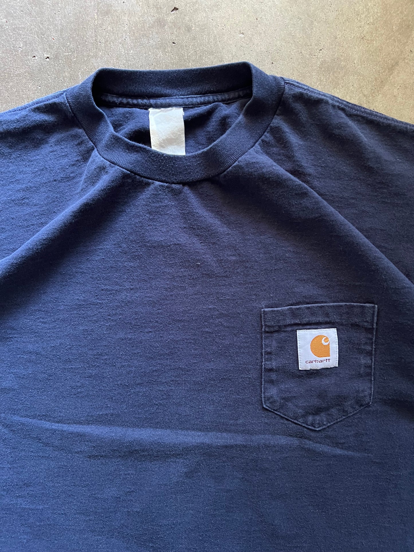 Carhartt Navy Blue Pocket Tee - XL