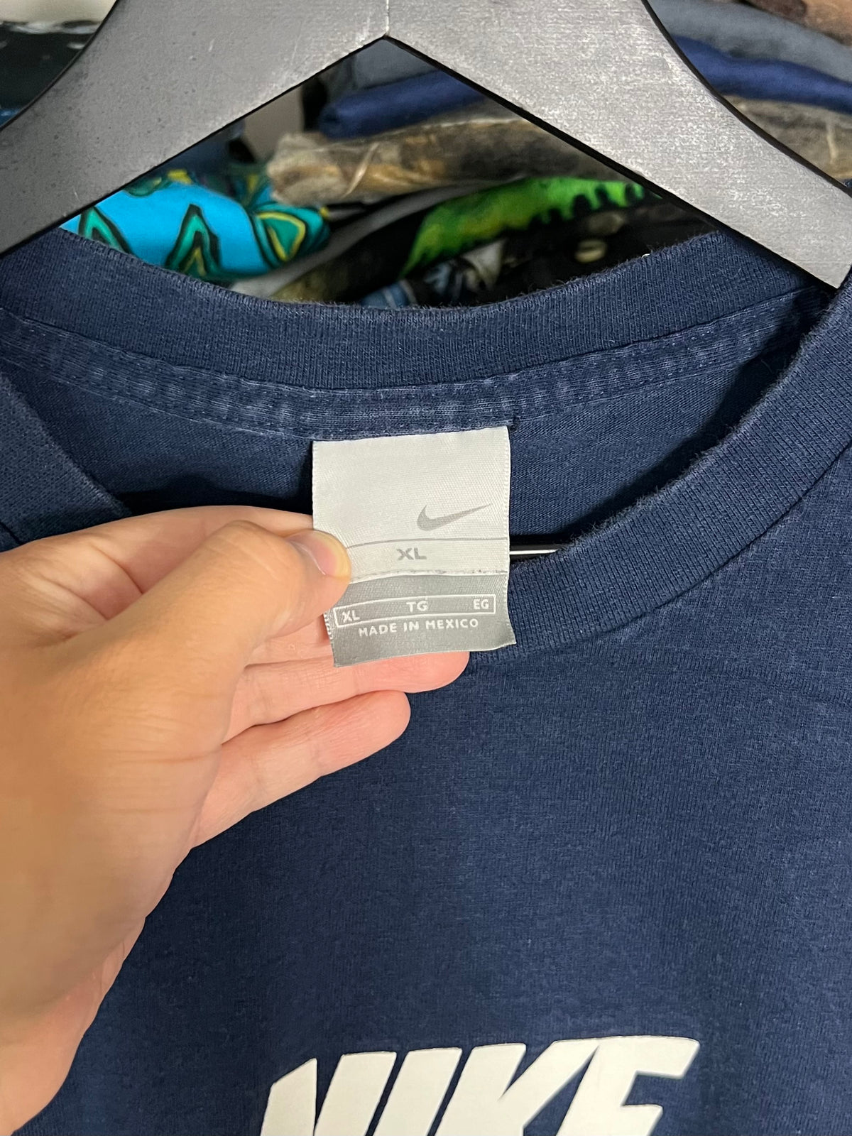 Nike Spellout Blue Shirt - XL