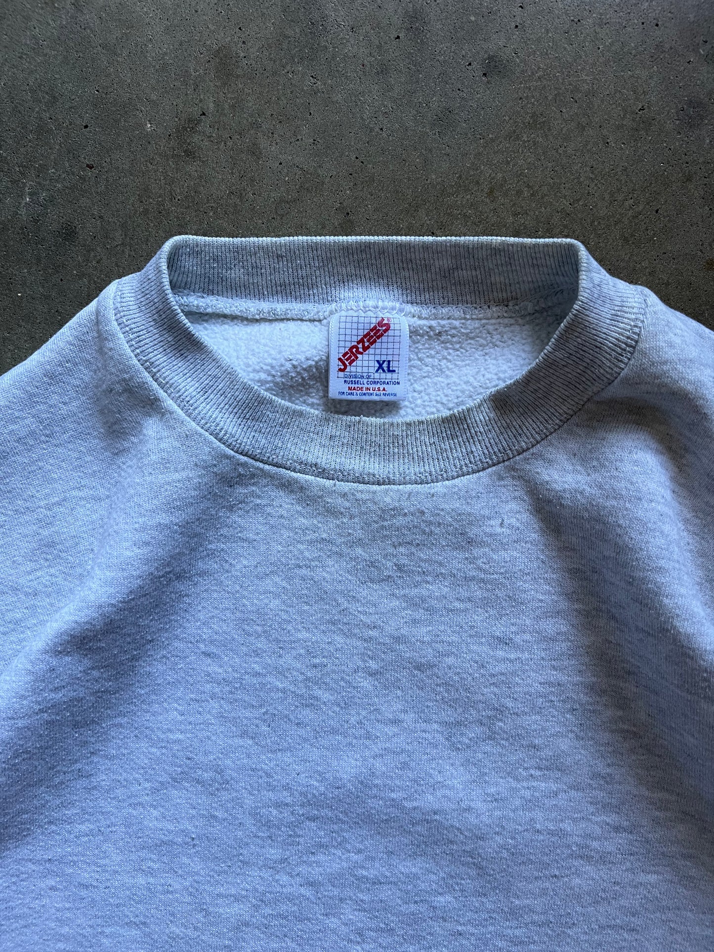 Jerzees Grey Blank Crewneck - XL