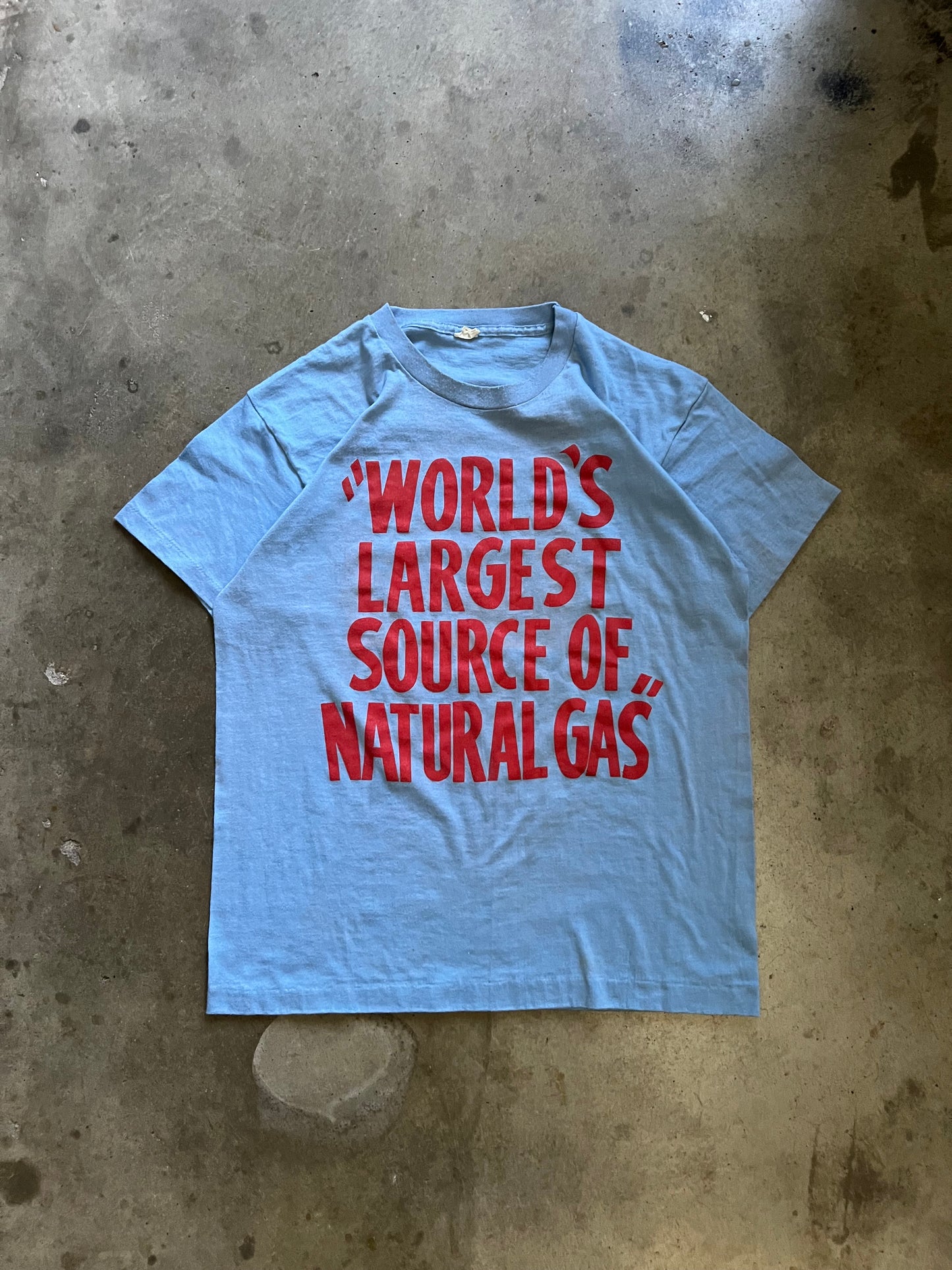 Worlds Largest Gas 80’s Tee - L