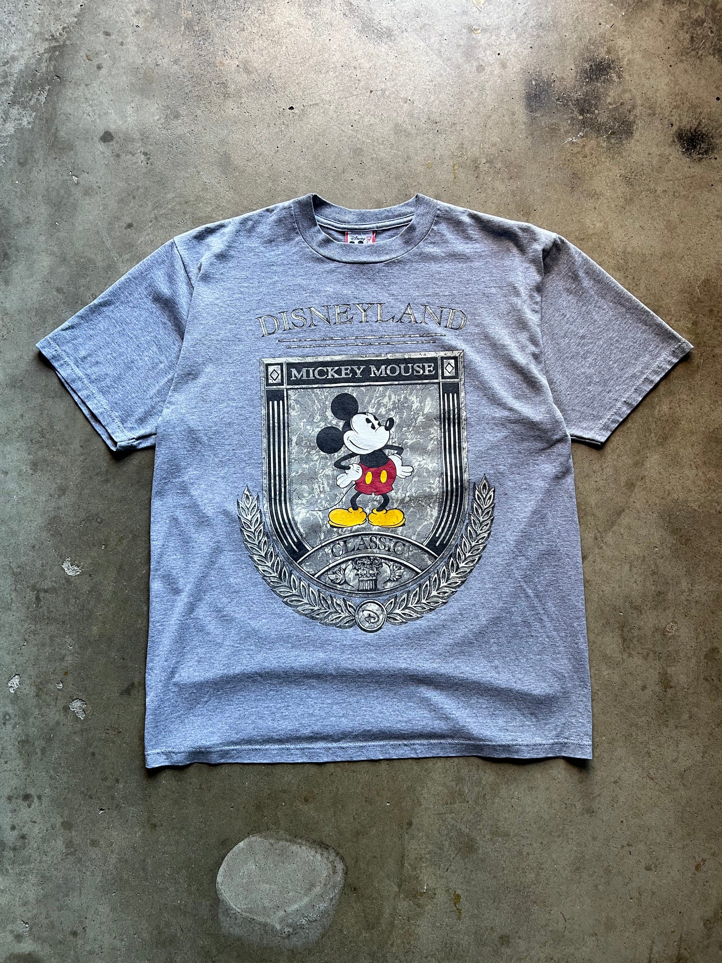 Disneyland Mickey Mouse Classic Grey Tee - L