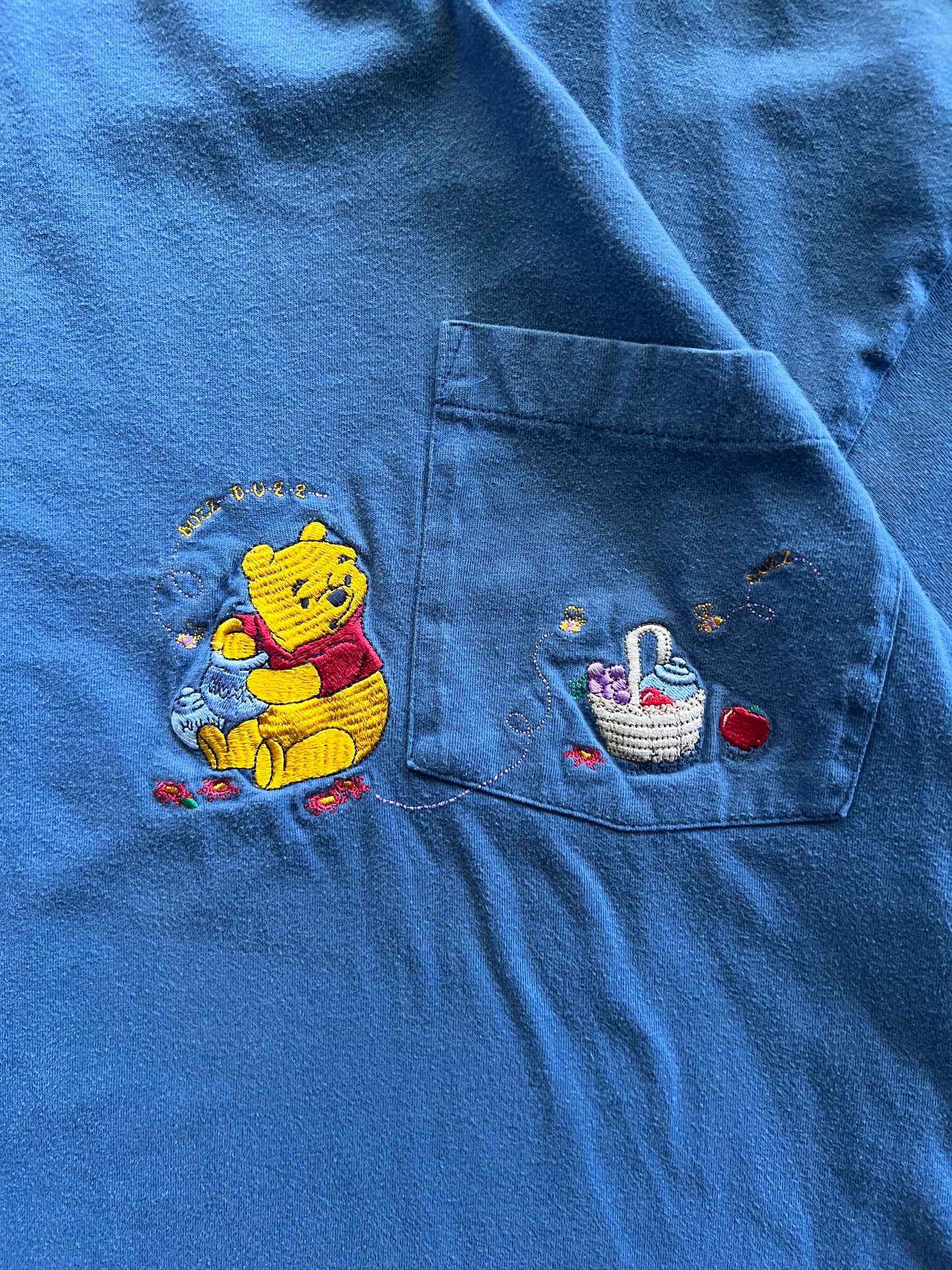 Winnie The Pooh Embroidered Pocket Tee - XL