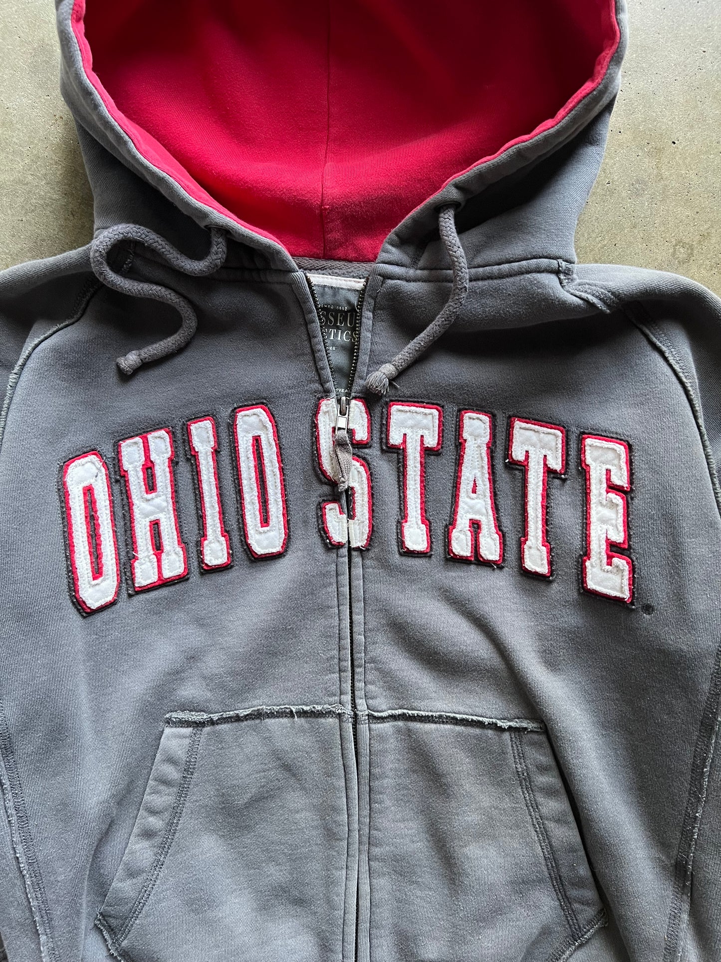 Ohio State Grey Full-Zip Hoodie - S