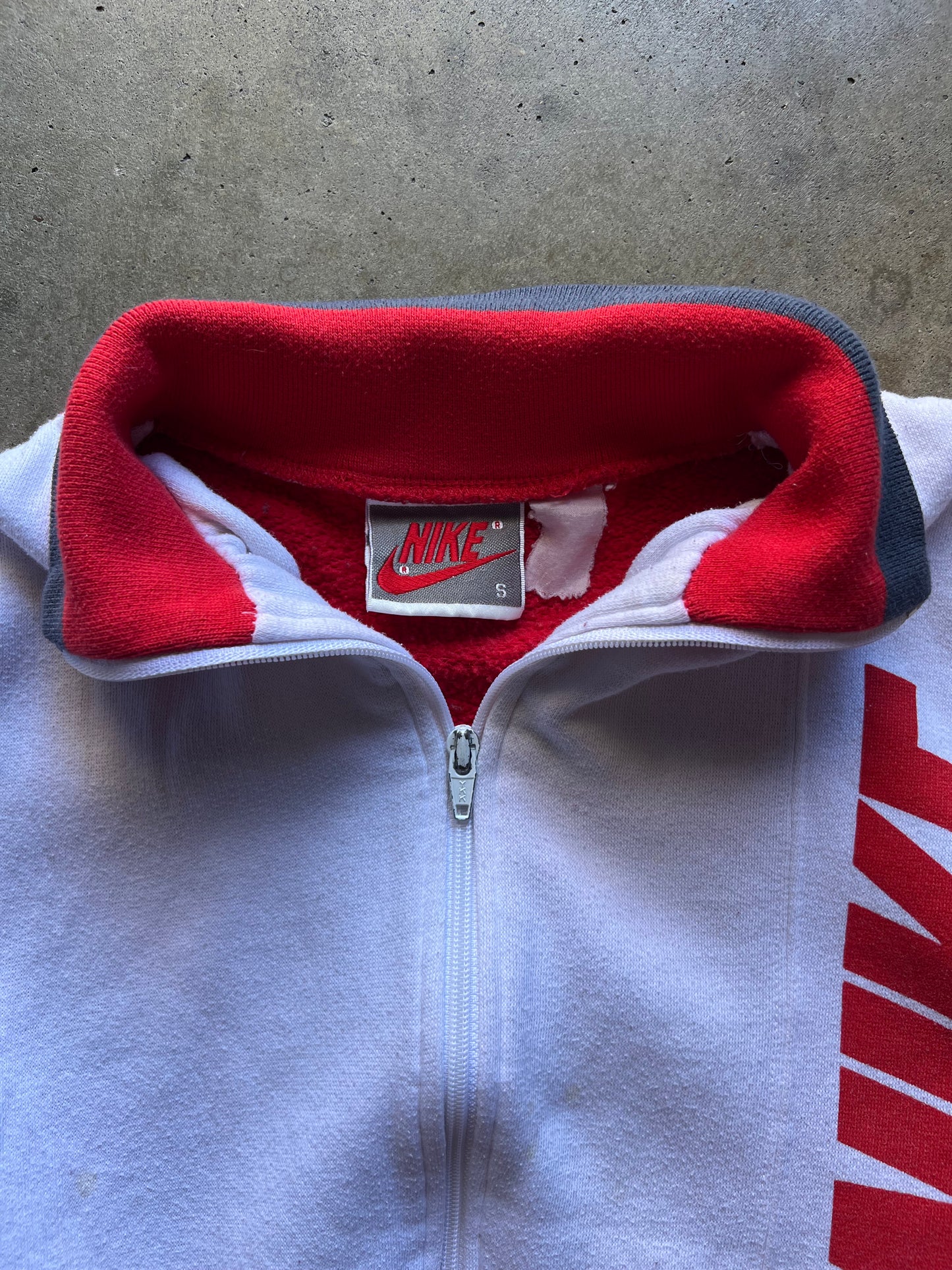 Nike White/Red Jacket - S